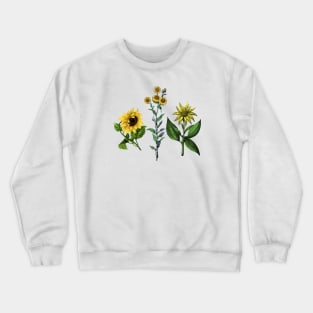 Vintage Botanical Flower Crewneck Sweatshirt